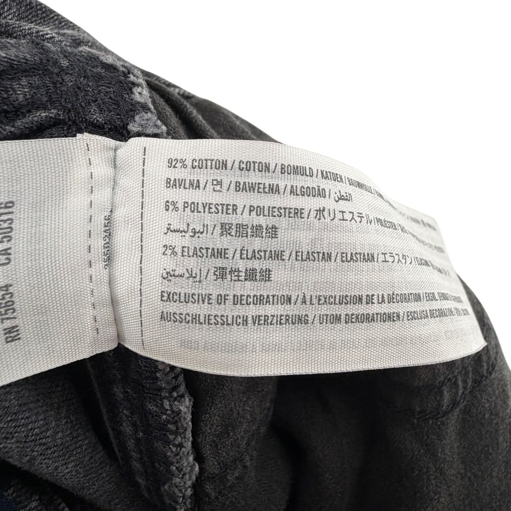 Hollister Ultra High-Rise Mom Jean Womens 3R 26x27 Black Acid Foldover Waist - Picture 10 of 10